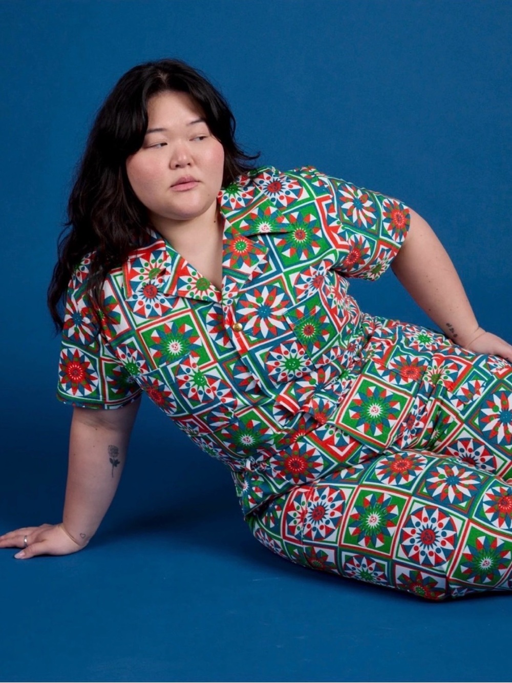 ISO Big Bud Press Quilt Jumpsuit size XS